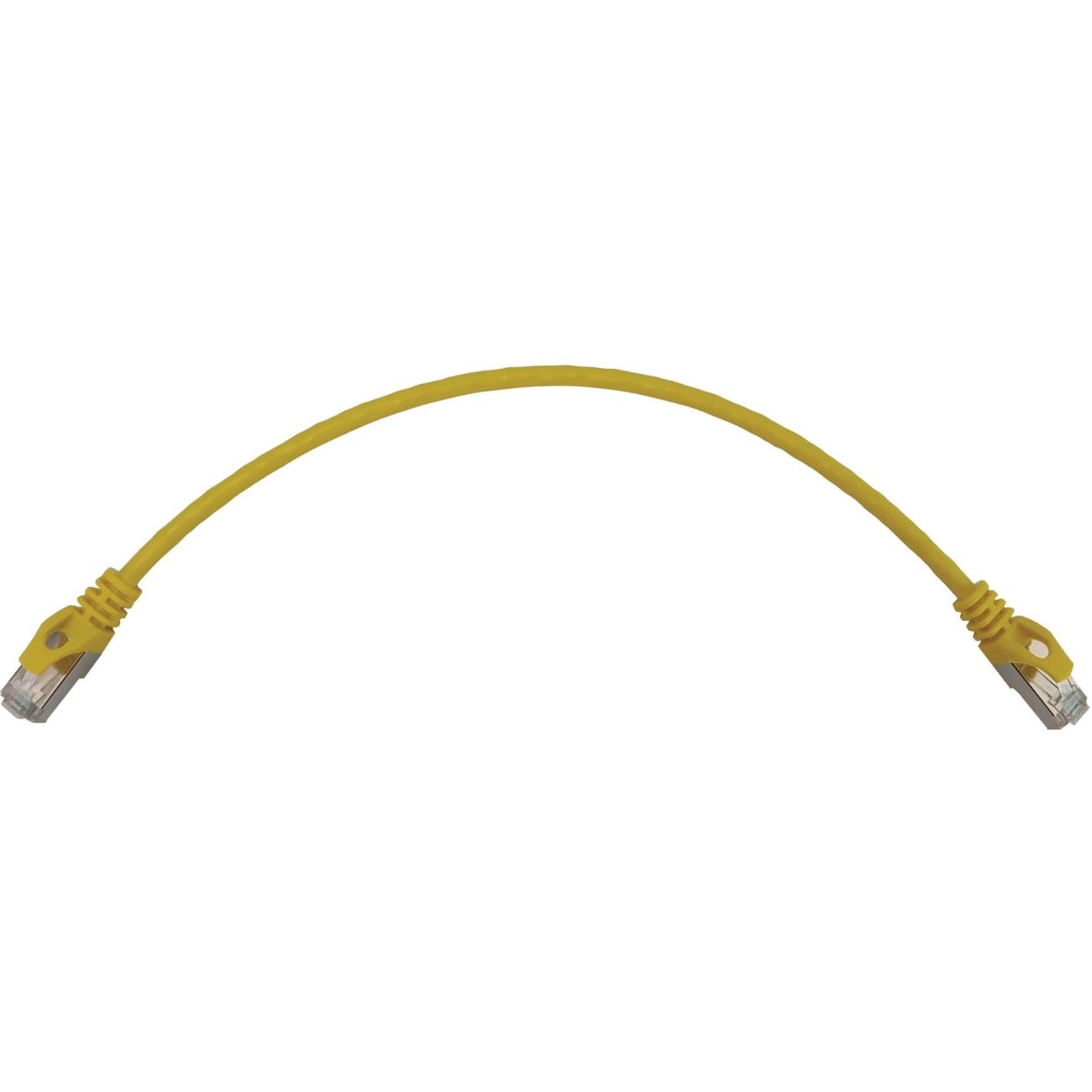 Tripp Lite N262-S01-YW Cat6a STP Patch Netwerkkabel 1ft 10G Snagless Afgeschermd Geel