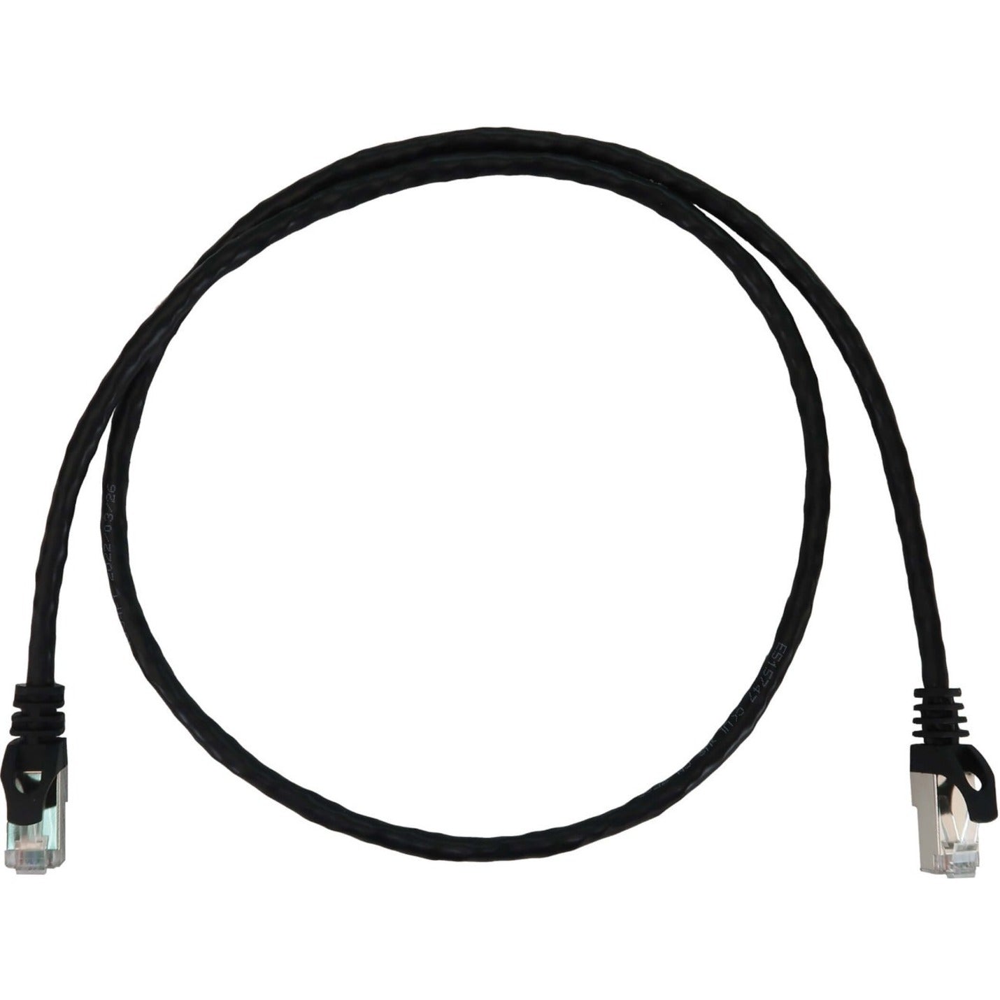 Tripp Lite N262-S03-BK Cable de Red Patch Cat6a STP 1m 10G Sin Enredos Blindado Negro