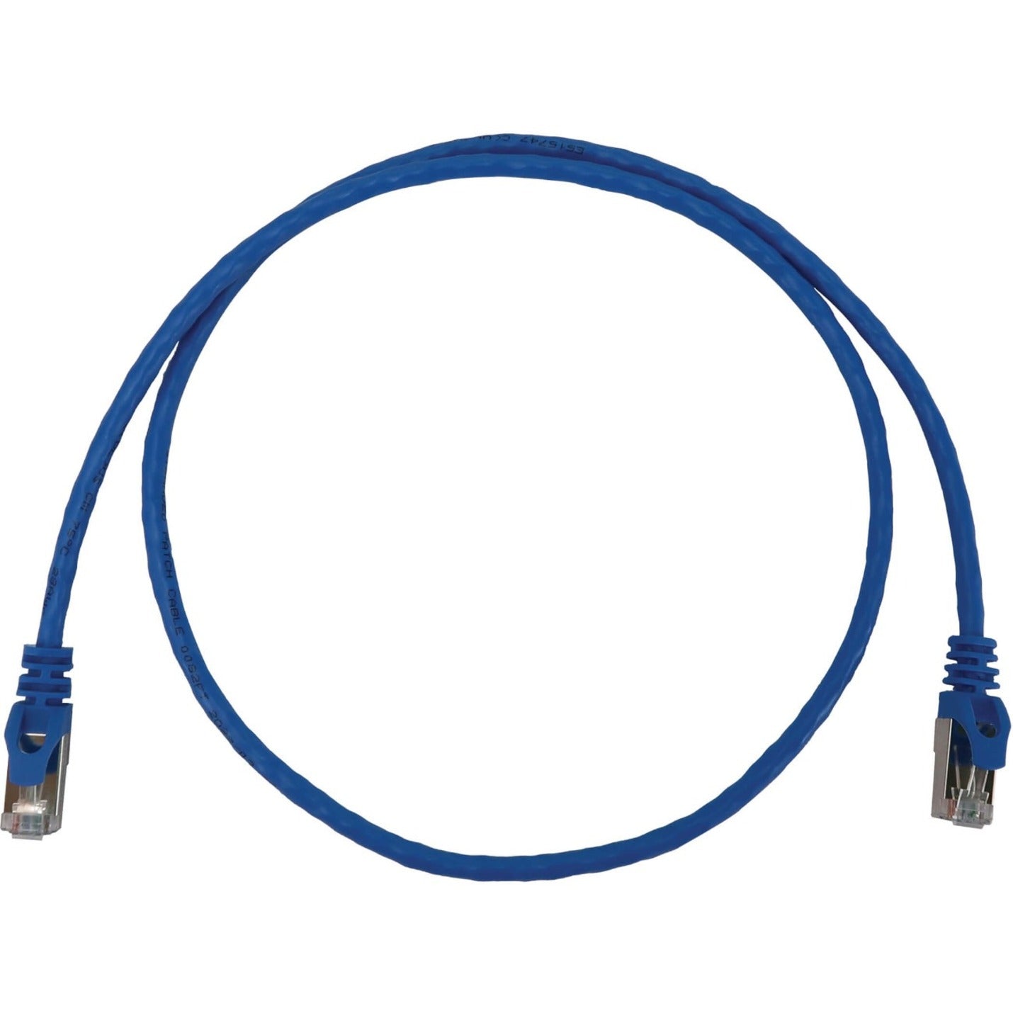 Tripp Lite N262-S03-BL Câble de Réseau Cat6a STP Patch 10G PoE MM Bleu 3ft