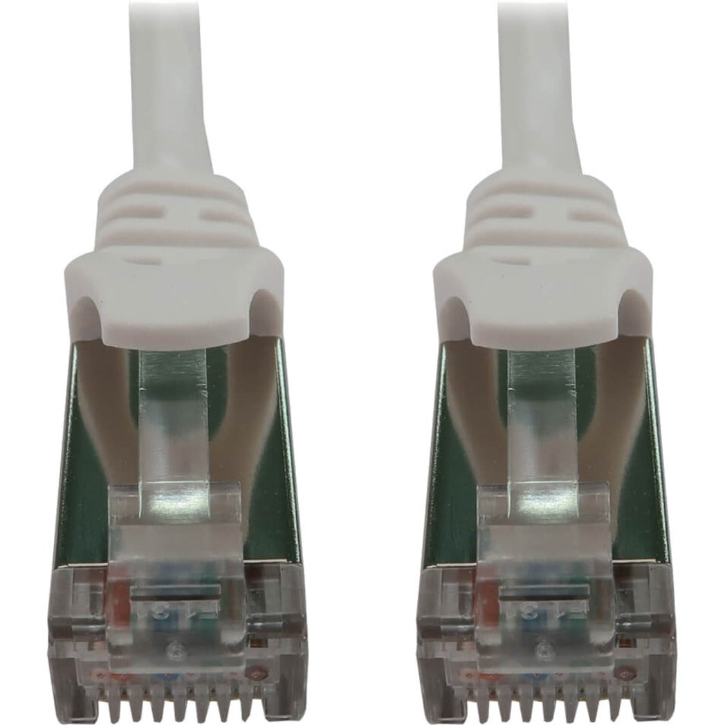 Close-up view of shielded RJ45 connector with snagless boot design-alternate-image2