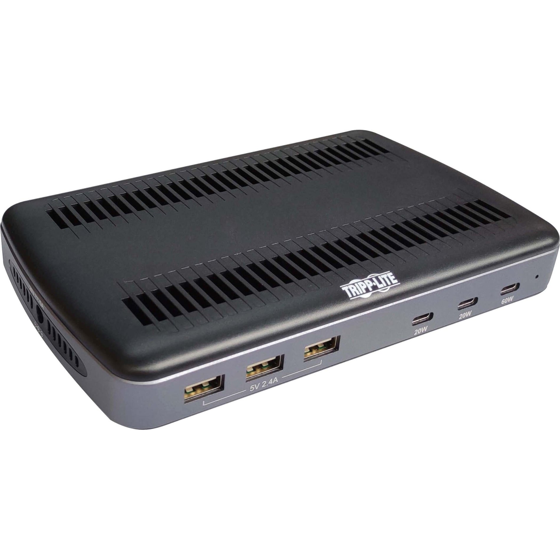 Tripp Lite U280-006-C3A-ST Stasiun Pengisian USB 6-Port 3x USB C 3x USB-A dengan Ruang Penyimpanan