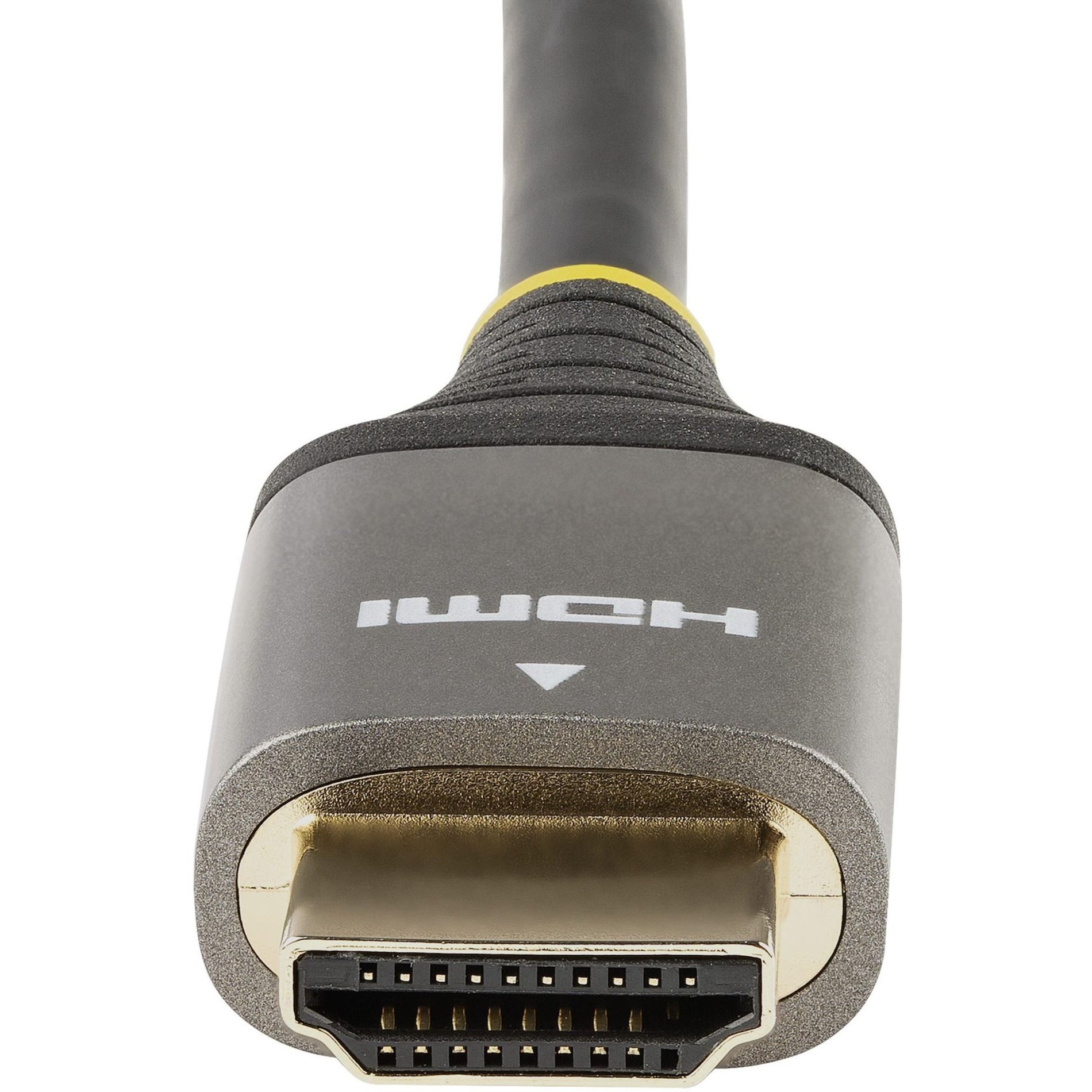 Macro shot of StarTech.com HDMI connector showing gold-plated pins and interface design-alternate-image4