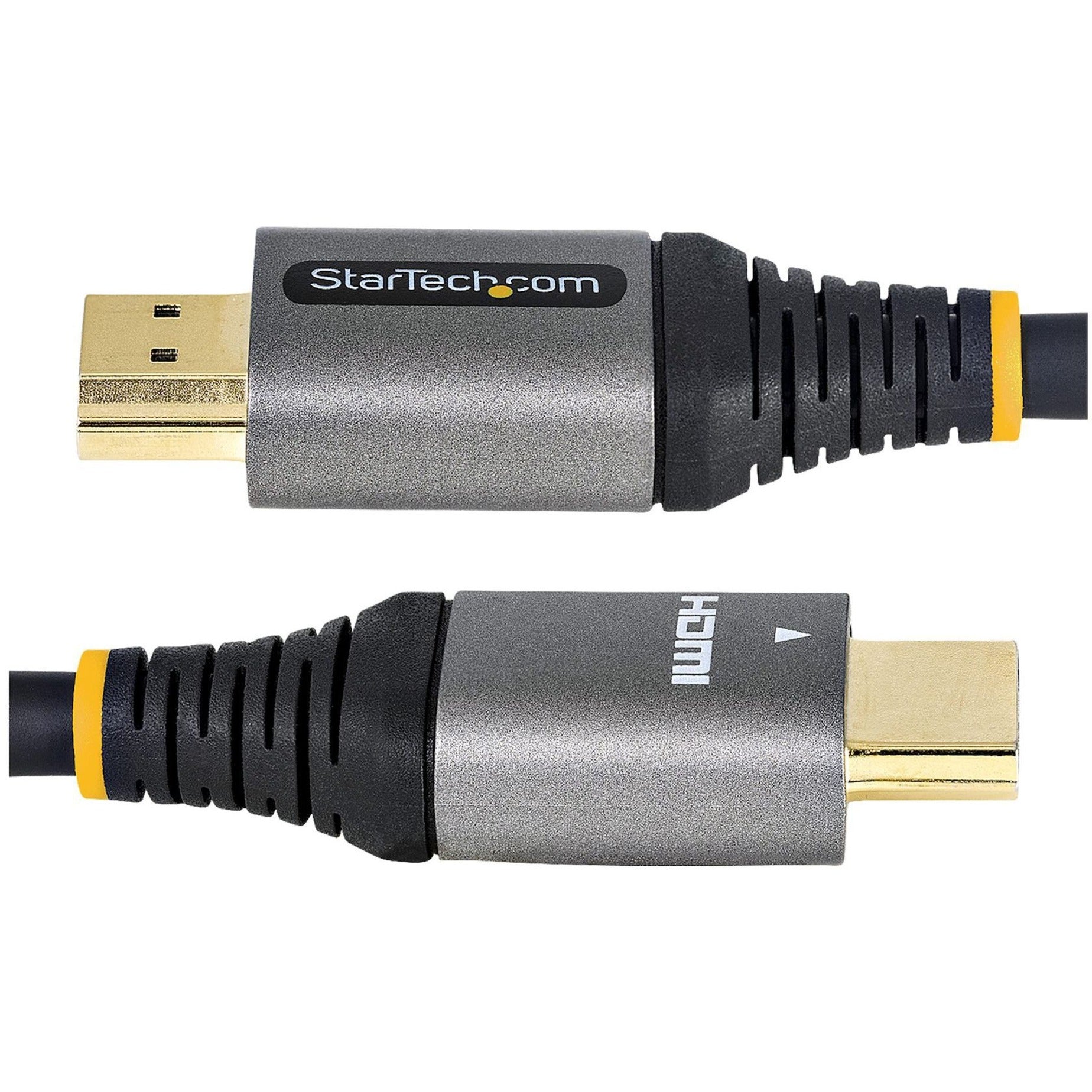 كابل HDMI للصوت/الفيديو من ستارتيك.كوم، 12 قدم، مقاوم للتآكل، دعم HDR10، 48 جيجابت في الثانية