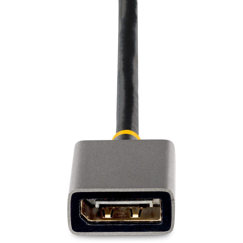 Detail of USB power connector on StarTech.com HDMI to DisplayPort adapter