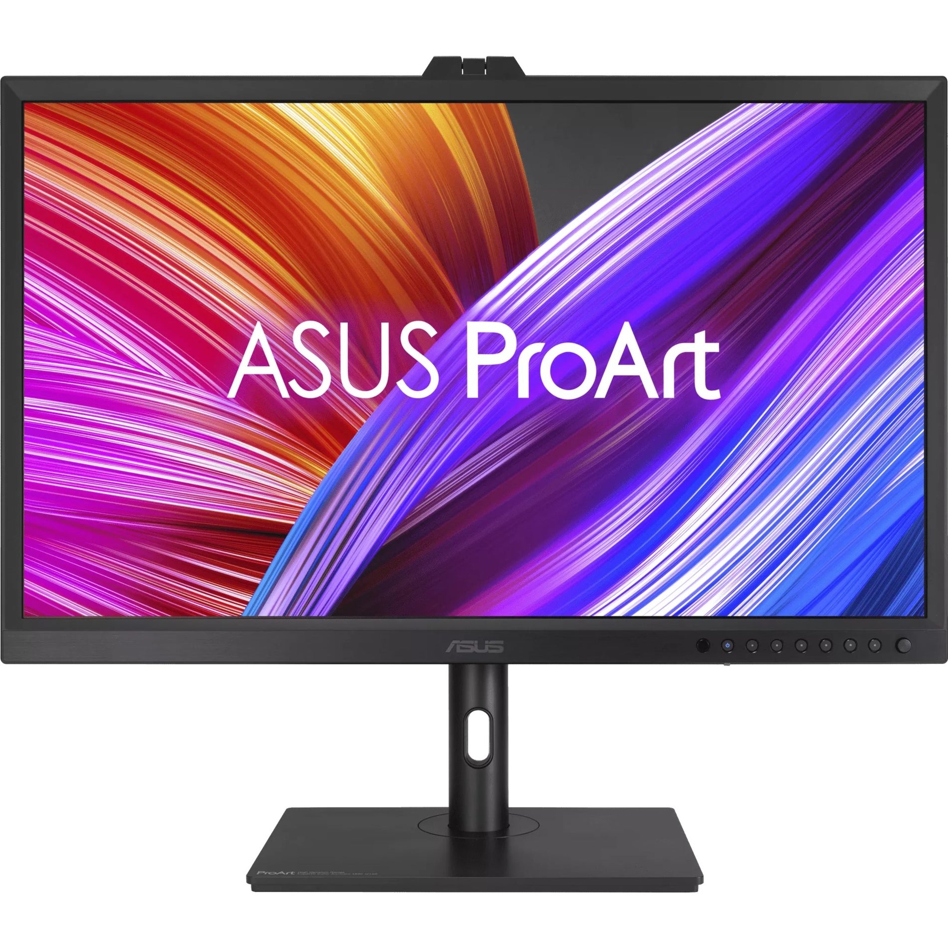 Front view of ASUS ProArt PA32DC showing clean design and control placement-alternate-image9