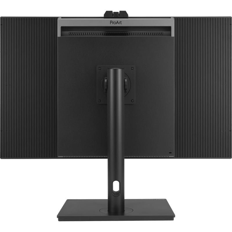 Rear view of ASUS ProArt PA32DC showing detailed back panel design and mounting options