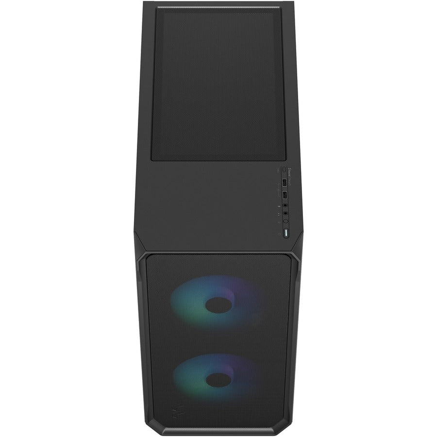 Fractal Design FD-C-FOC2A-03 Focus 2 RGB Computer Case, Tempered Glass, Black, 2 Year Warranty