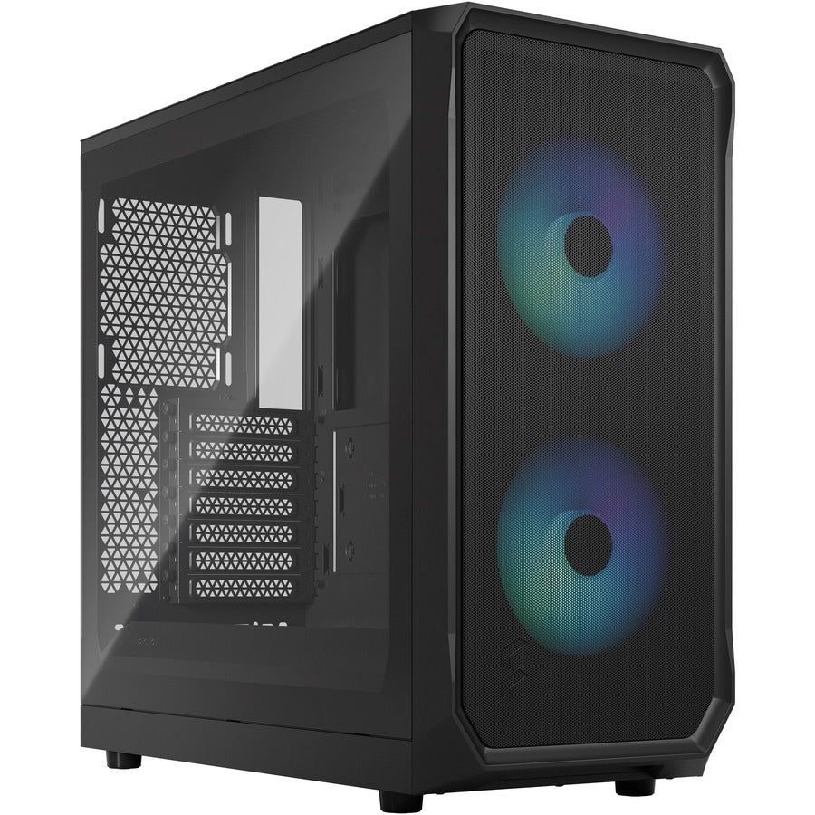 Fractal Design FD-C-FOC2A-03 Focus 2 RGB Computer Case, Tempered Glass, Black, 2 Year Warranty