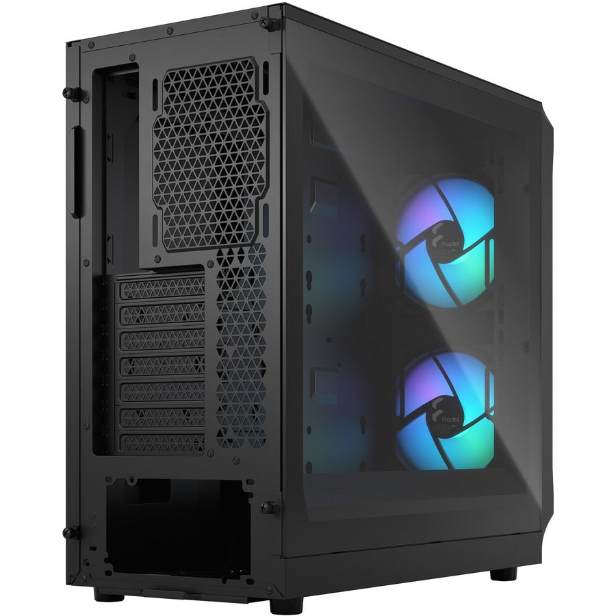 Fractal Design FD-C-FOC2A-03 Focus 2 RGB Computer Case, Tempered Glass, Black, 2 Year Warranty