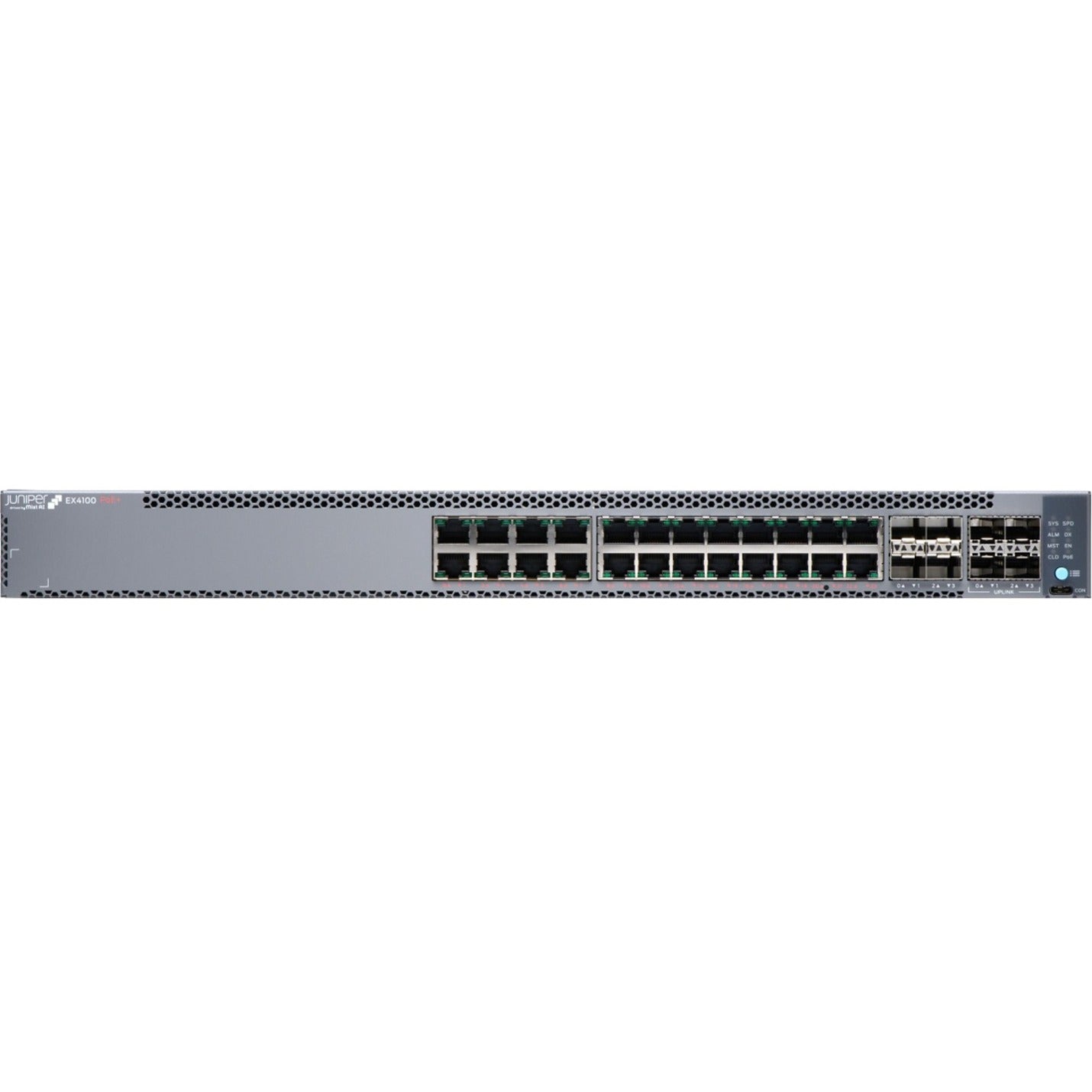 Juniper EX4100-24P Ethernet Switch, Gigabit Ethernet, 24 Ports, PoE+, 740W Budget [Discontinued]