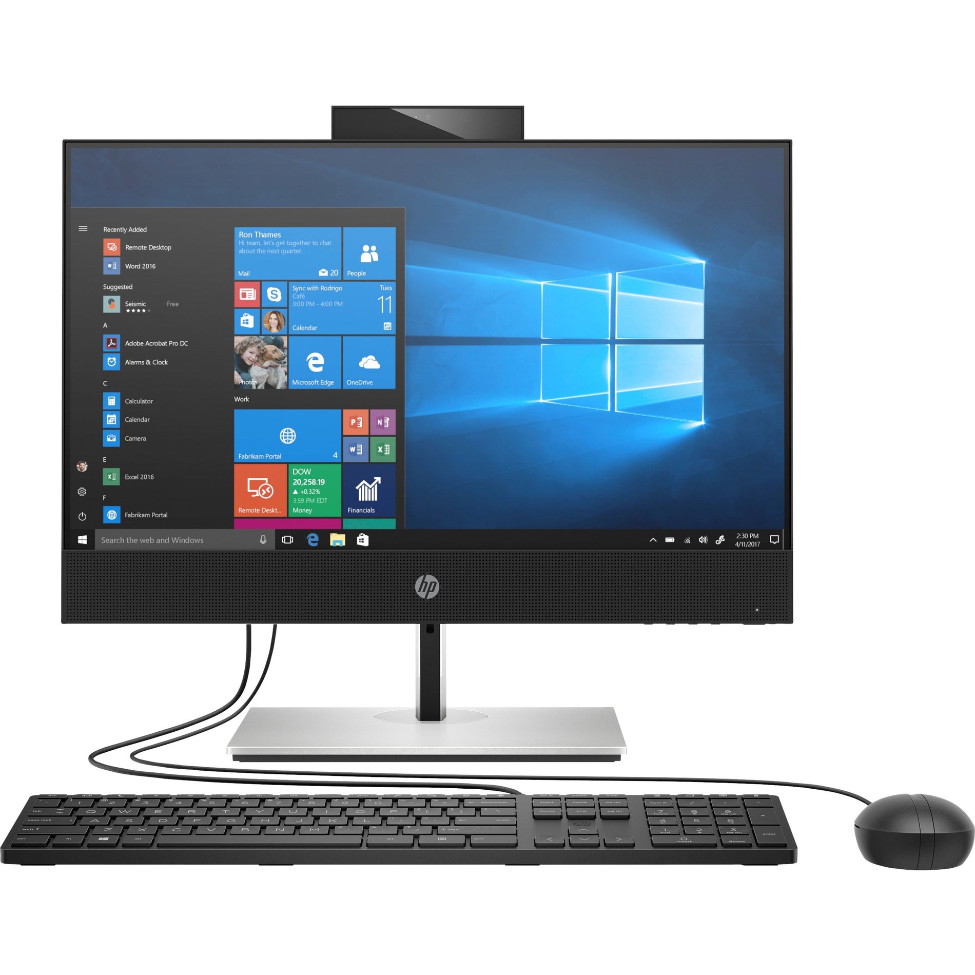 HP ProOne 600 G6 All-in-One 21.5" Touchscreen PC, Intel i5-10500, 8GB RAM, 256GB SSD, Windows 11 Pro