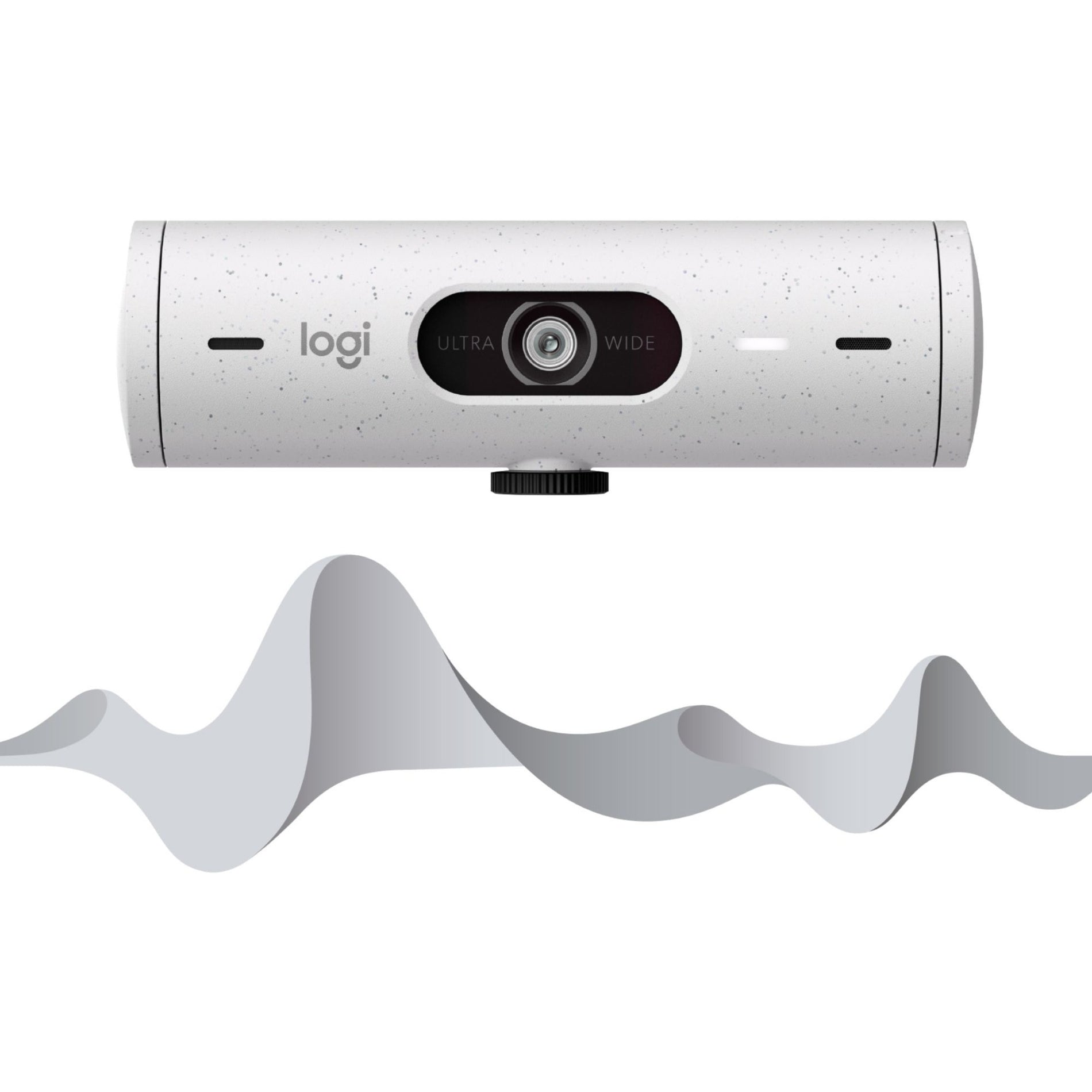 Logitech 960-001427 بريو 500 كاميرا ويب عالية الدقة كاملة الوضوح ، بدقة 4 ميجابكسل ، 60 إطار في الثانية ، USB من النوع C ، أبيض قاتم