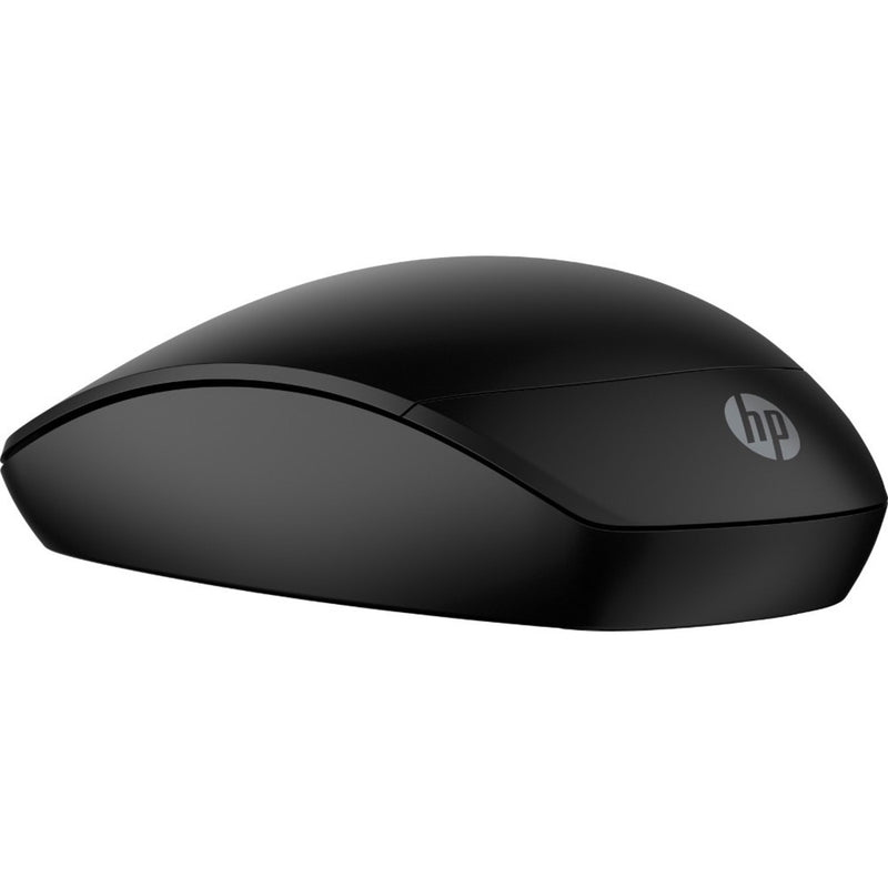 Side profile view of HP 235 Slim Wireless Mouse showing ergonomic design and slim profile