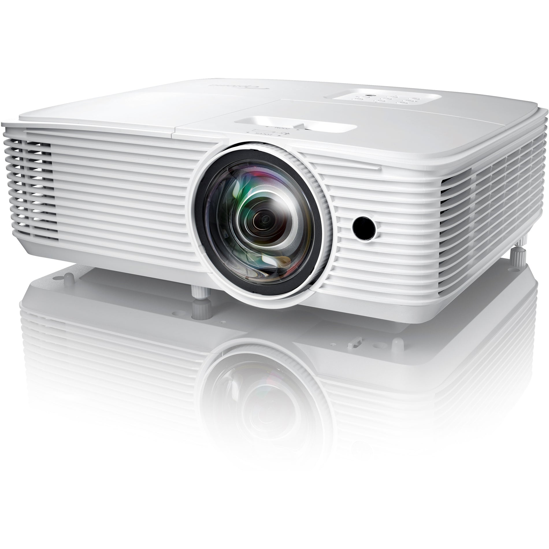 Optoma EH412STx 3D Short Throw DLP Projector - Full HD, 4000 lm, Portable, White [Discontinued]