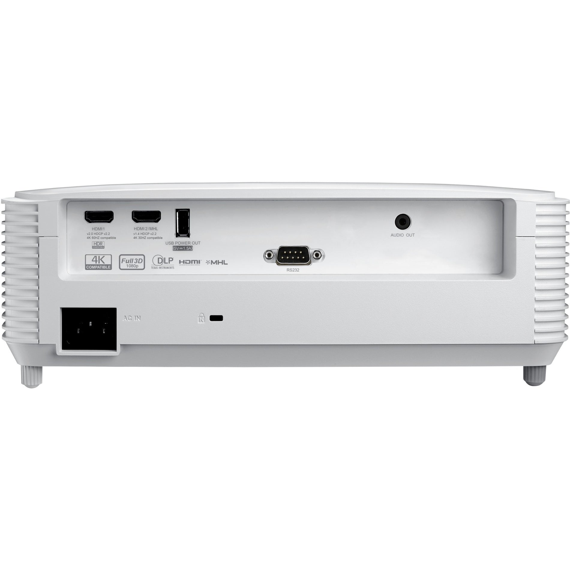 Optoma EH412STx 3D Short Throw DLP Projector - Full HD, 4000 lm, Portable, White [Discontinued]