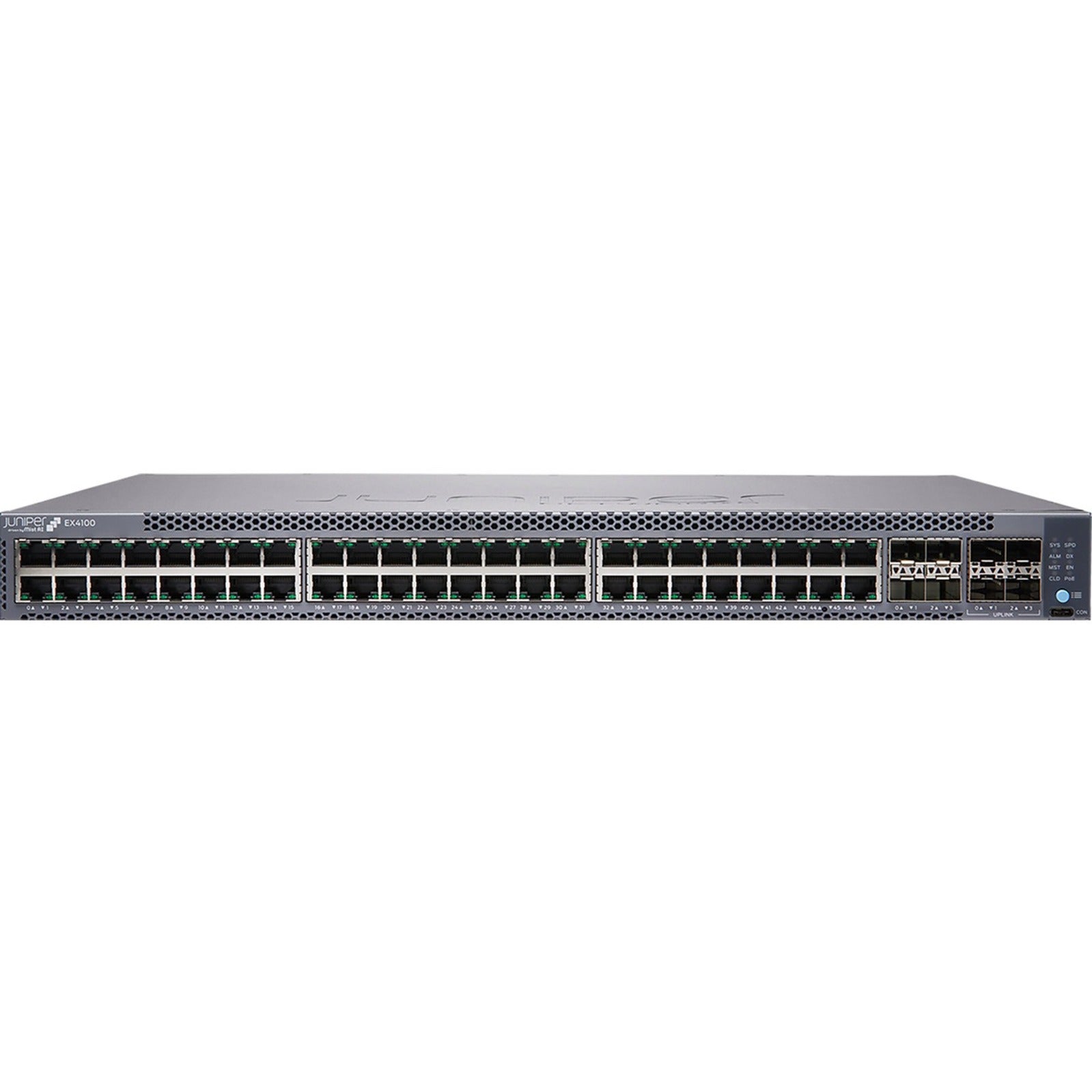 Juniper EX4100-48T-AFI Ethernet Switch, Gigabit Ethernet, 48 Ports, 10/100/1000Base-T, 10/25 Gigabit Ethernet Uplink [Discontinued]