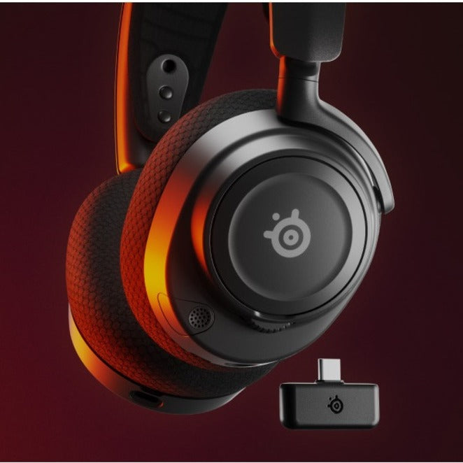 SteelSeries 61553 Arctis Nova 7 Wireless Gaming Headset, Deep Bass, Adjustable Earcup, Retractable Microphone, Comfortable