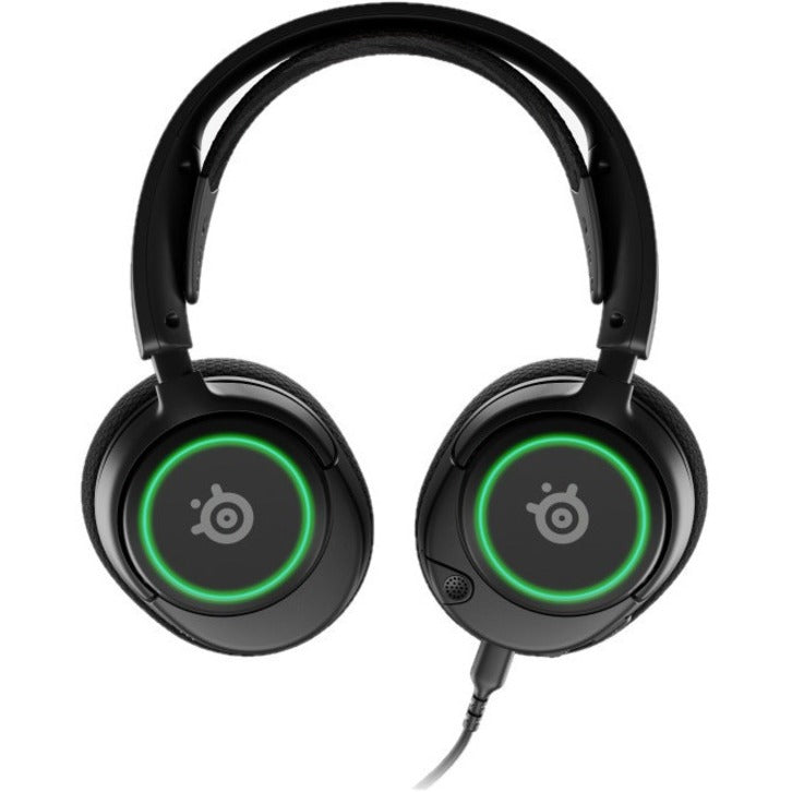 SteelSeries 61631 Arctis Nova 3 Gaming Headset Bequem Langlebig RGB-Licht Tiefe Bässe Leicht