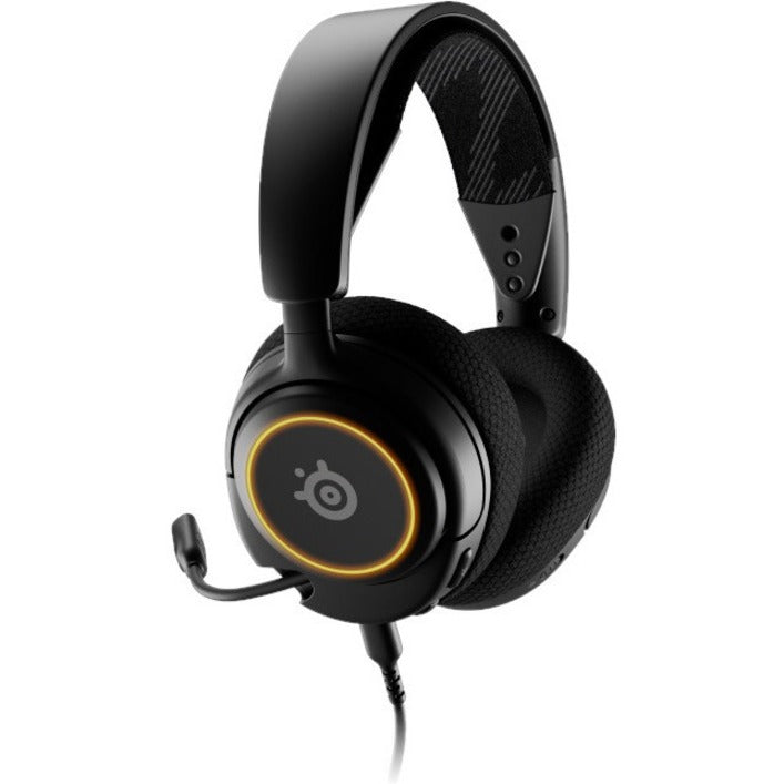 SteelSeries 61631 Arctis Nova 3 Gaming Headset Bequem Langlebig RGB-Licht Tiefe Bässe Leicht