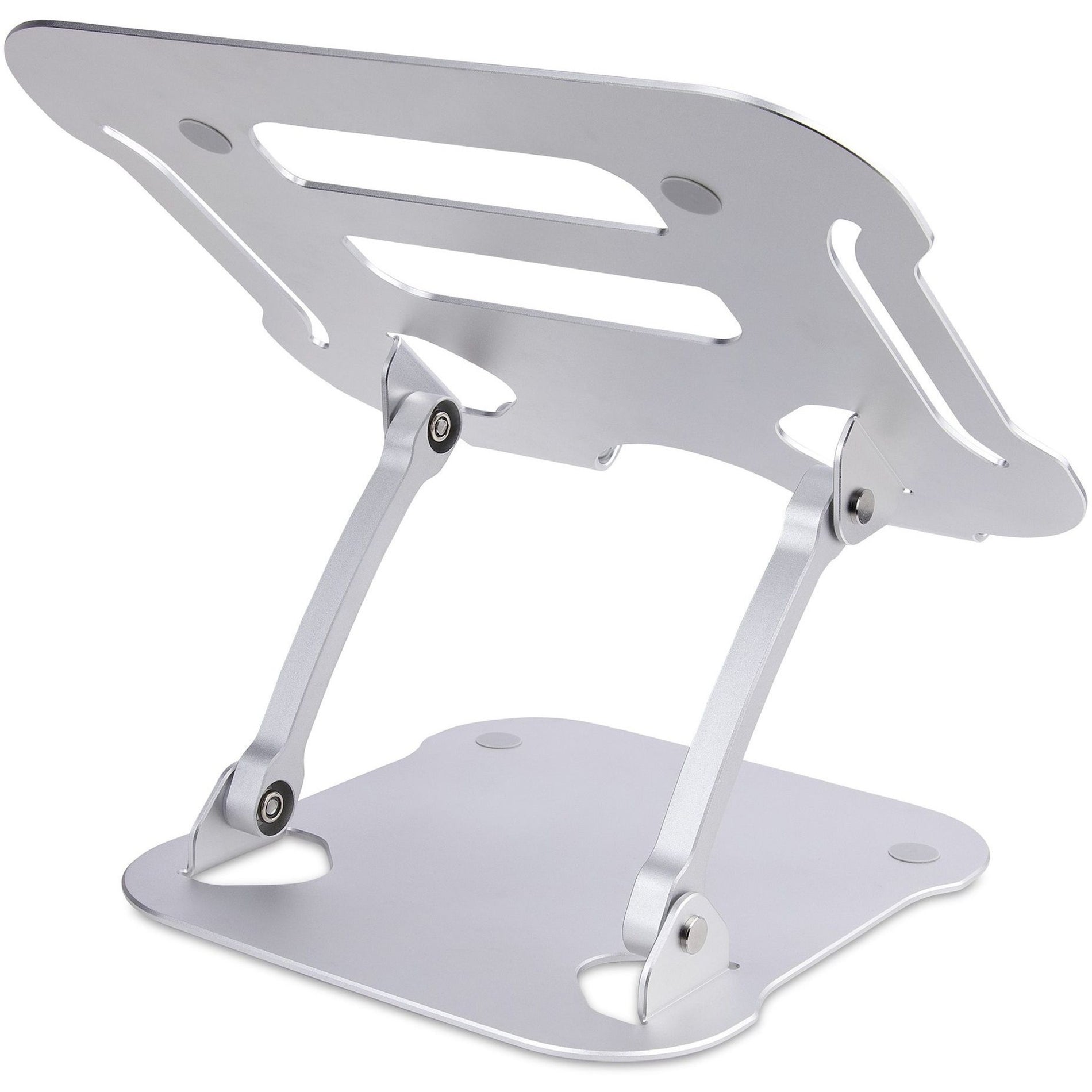 StarTech.com ADJ-LAPTOP-RISER Soporte para Portátil Elevador de Portátil Ajustable Duradero Resistente al Calor Ergonómico Portátil Plateado