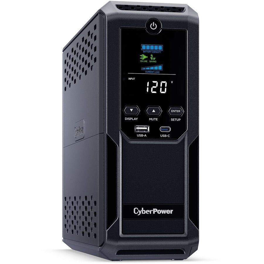 CyberPower CP1500AVRLCD3 Intelligent LCD UPS, 1500VA Mini-tower UPS, Energy Star, RoHS Certified