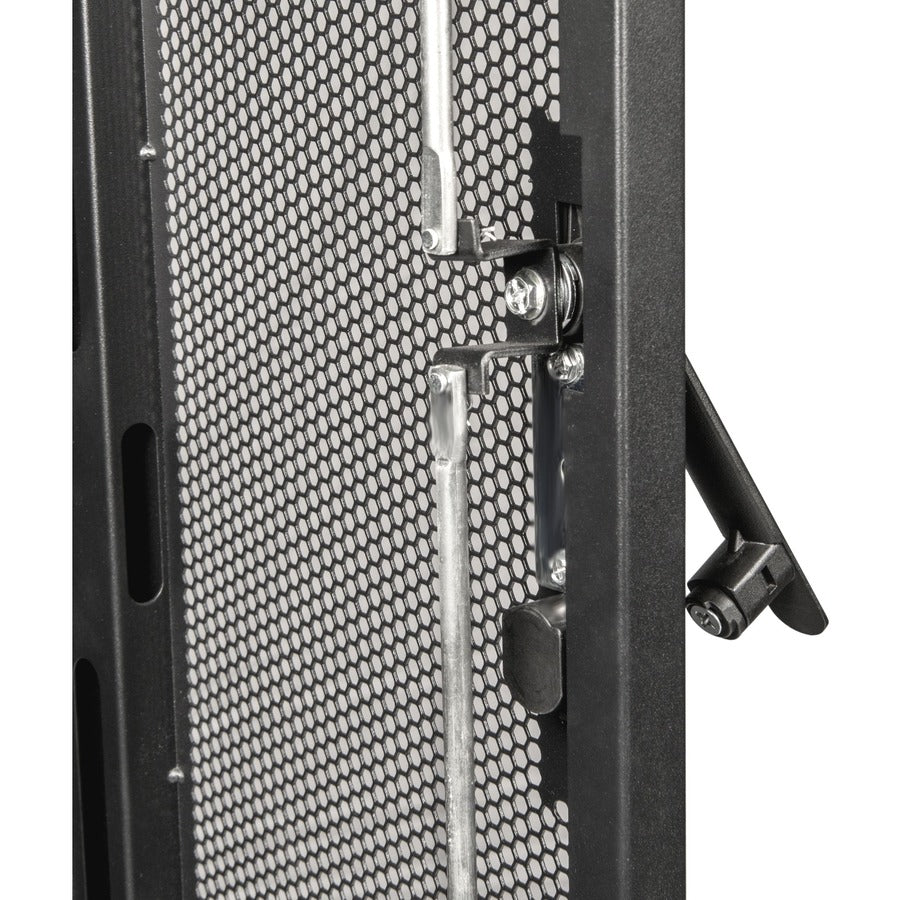 Rocstor Y10E007-B1 SolidRack R3100 Rack 42U Enclosure With Side Panels, Cable Management, Lockable Door, Black