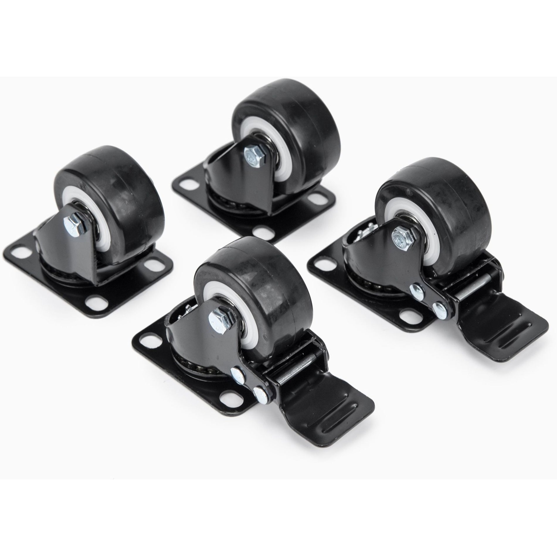 Rocstor Y10E013-B1 Caster, Heavy Duty Swivel Casters for Rack, 220 lb Load Capacity