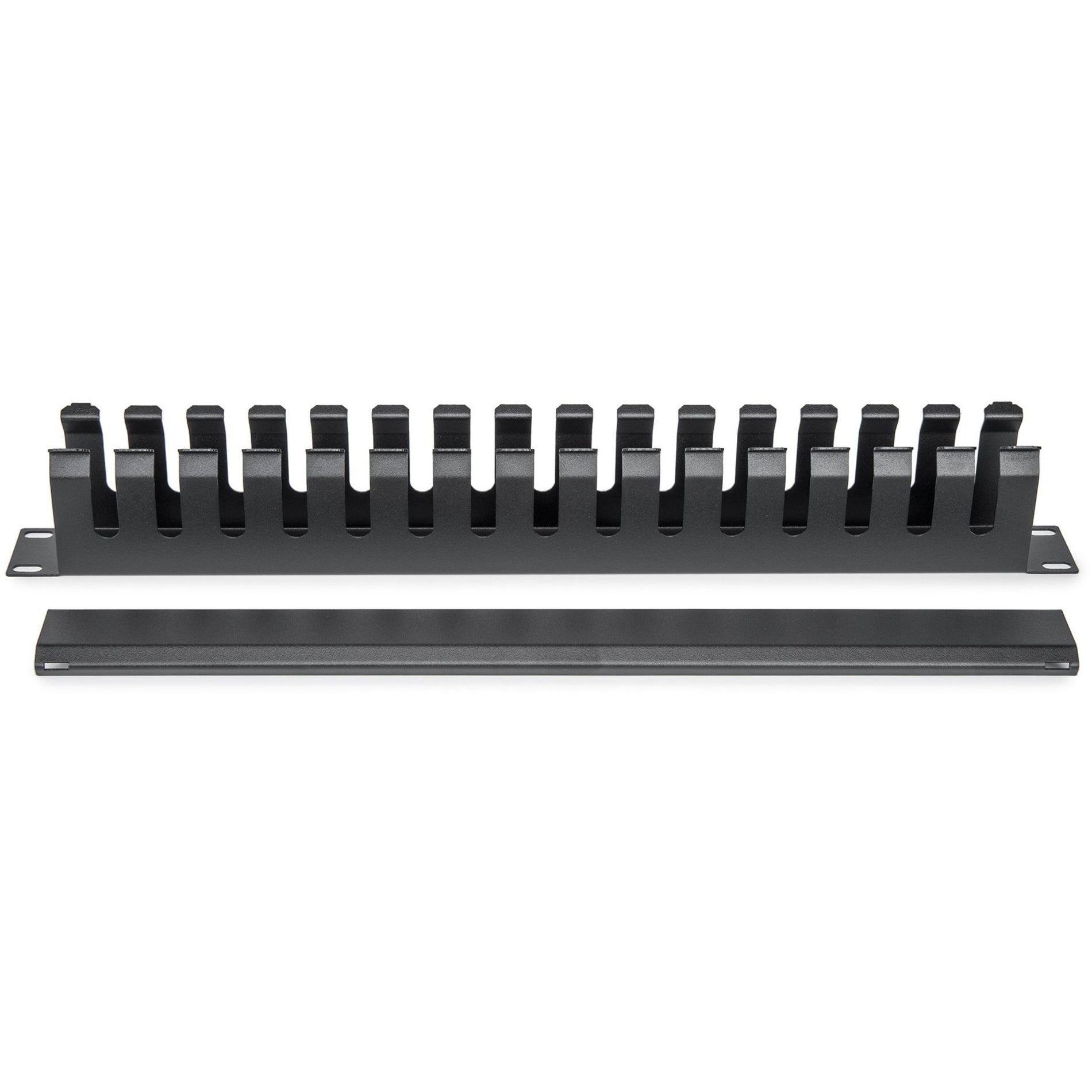 Rocstor Y10E016-B1 Kabelrouten 1U Horizontal Kabelmanager für Standard 19-Zoll-Racks