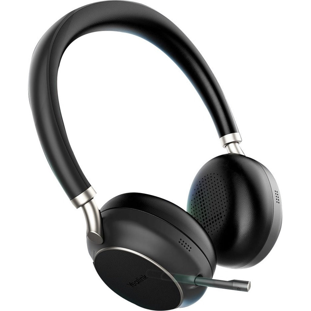 Yealink BH72 wireless headset in black with retractable microphone and memory foam ear cushions-alternate-image1