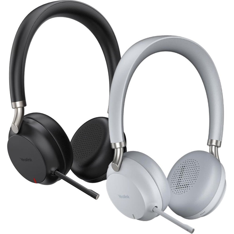 Yealink BH72 headset shown in both black and silver color options-alternate-image13