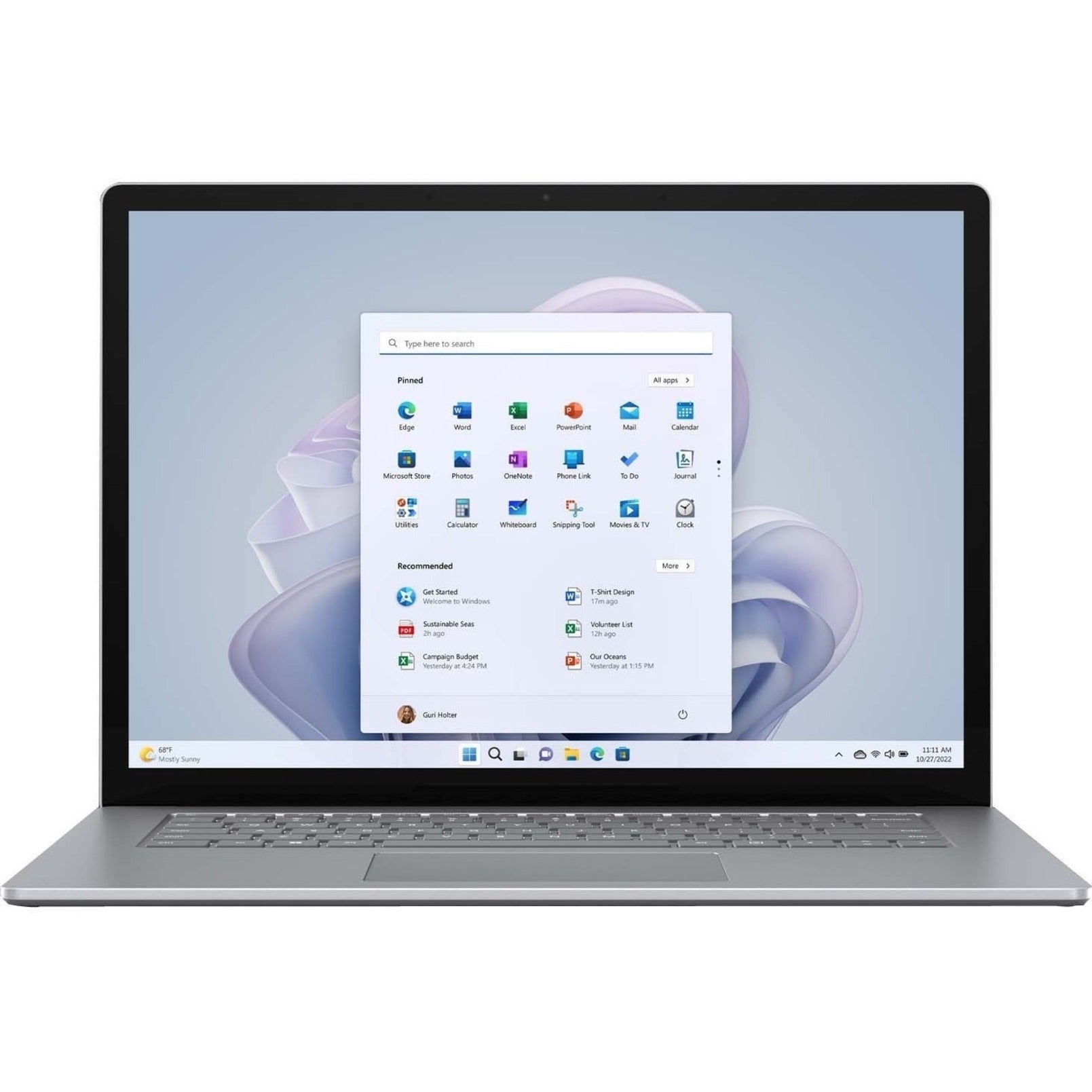 Microsoft RIR-00001 Laptop 5 Notebook 15" Touchscreen Core i7 16GB RAM 512GB SSD Windows 10 Pro