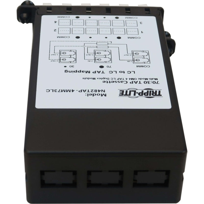 Top view of N482TAP-4MM73LC showing detailed port mapping diagram