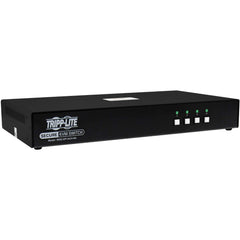 Tripp Lite Secure B002-DP1AC4-N4 4-Port DisplayPort KVM Switchbox, Supports 4K 3840x2160 Resolution, USB 2.0, TAA Compliant, RoHS Certified, 11 USB Ports (3 Year Warranty)