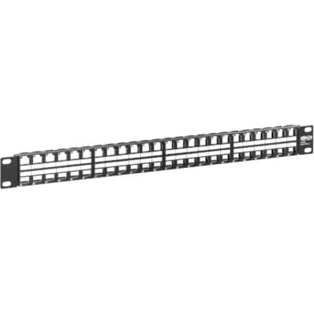 Front view of Tripp Lite N062-048-KJ 48-port network patch panel showing numbered port layout-alternate-image1