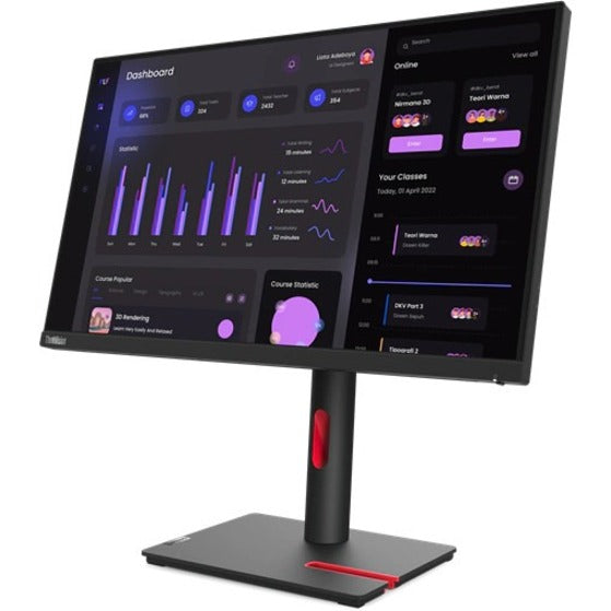 Lenovo 63CFMAR1US ThinkVision T24i-30 23.8" Moniteur IPS Full HD Écran à faible lumière bleue