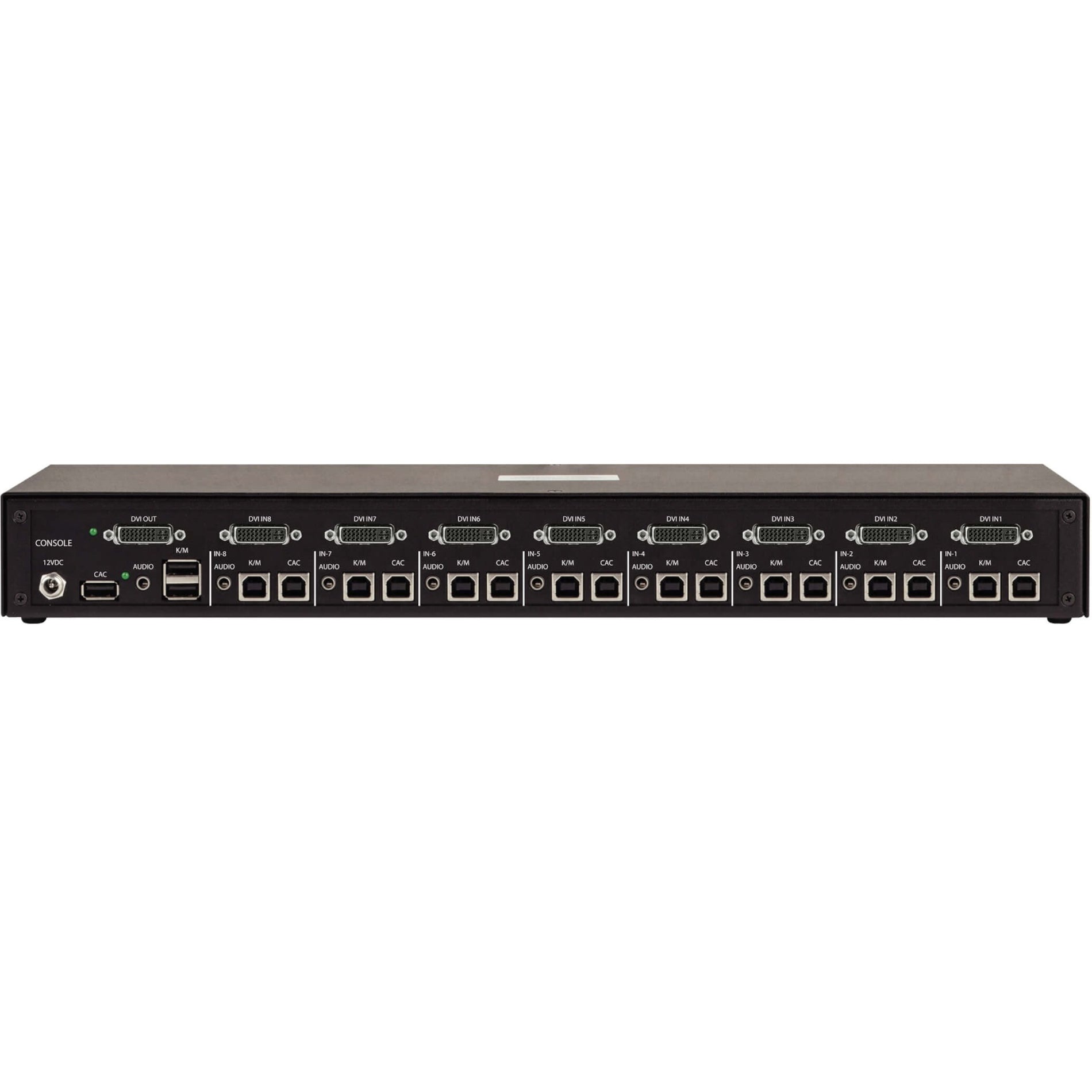 Tripp Lite B002-DV1AC8-N4 8-Port NIAP PP4.0-Certified DVI KVM Switch, Maximum Video Resolution 2560 x 1600, 3 Year Limited Warranty