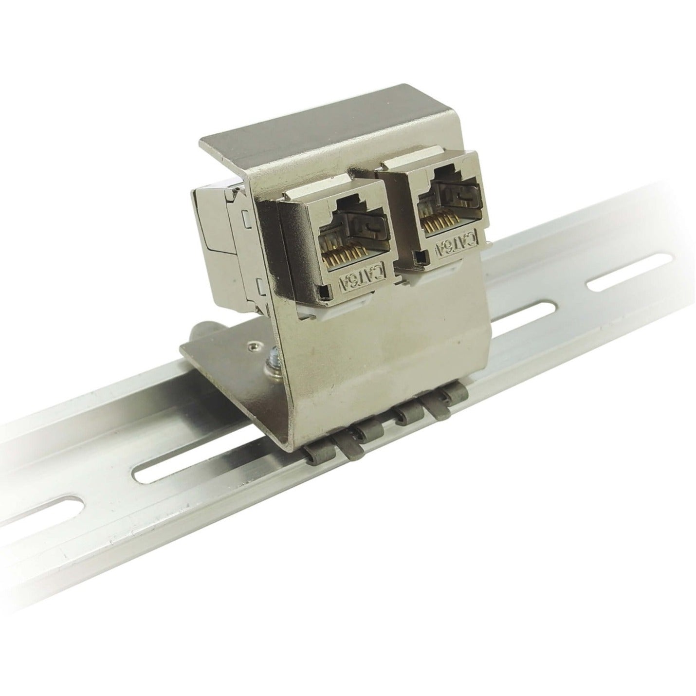 N063-002 shown installed on DIN-rail with network components-alternate-image7