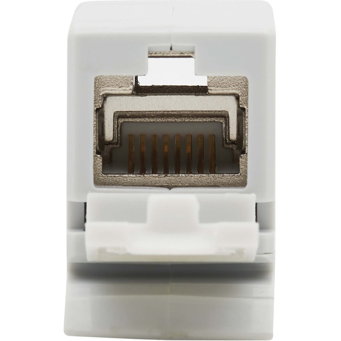 Tripp Lite N235-D01-SH-6A Cat6a 屏蔽 直通 DIN 轨道可安装 快卸式 连接器 (RJ45 F/F) TAA 网络 适配器 品牌名称：Tripp Lite 品牌名称翻译：特力品