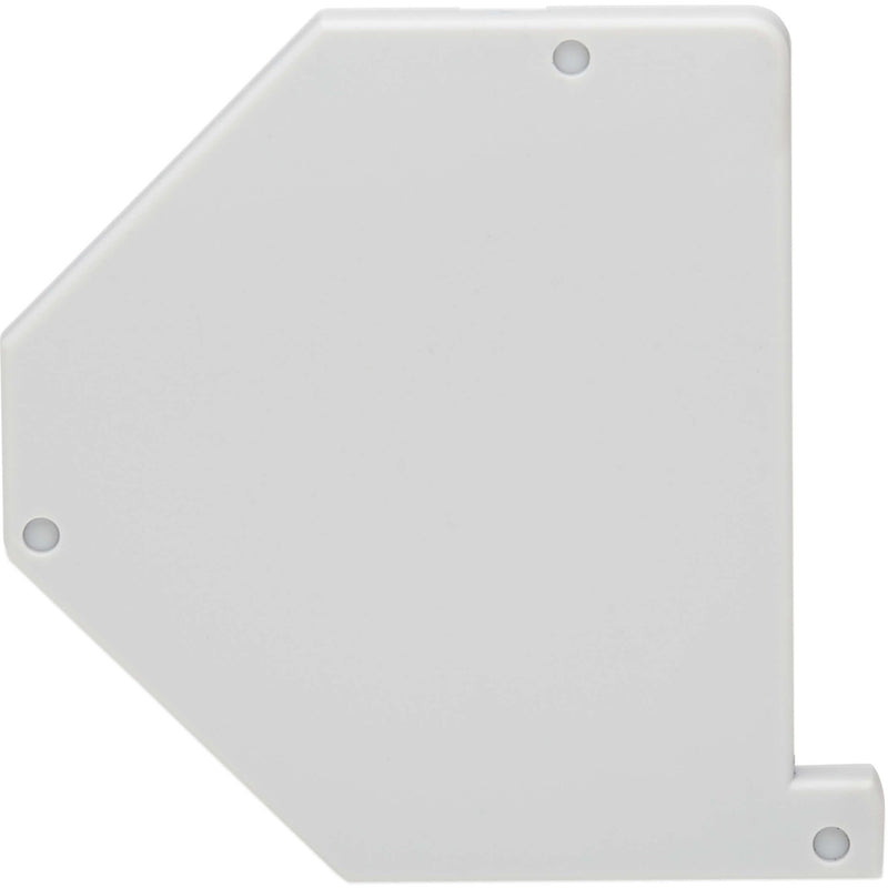 Top view of the smooth exterior surface of DIN-rail enclosure right cover