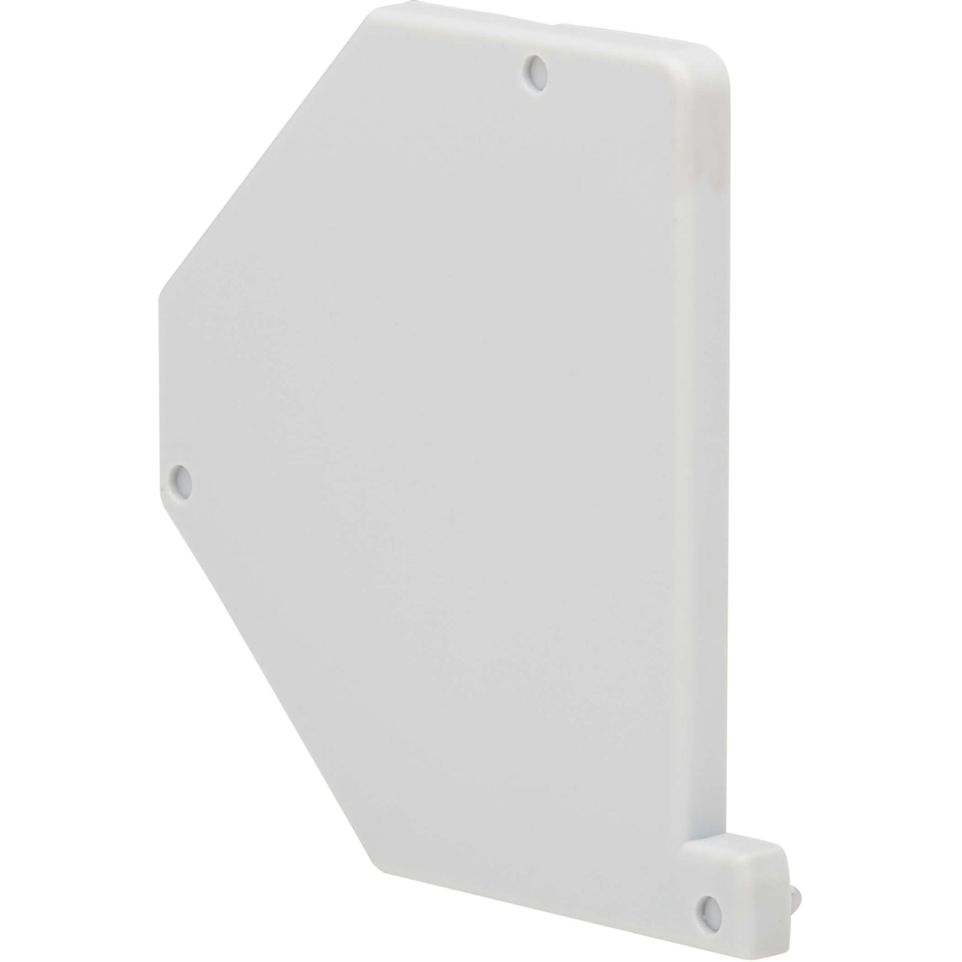 Side profile view of DIN-rail enclosure right cover showing angular design-alternate-image4