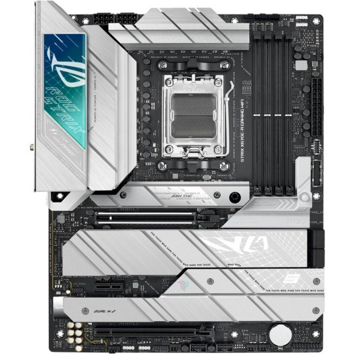 Asus ROG ROGSTRIXX670E-AGAMINGWIFI Strix X670E-A GAMING WIFI Gaming Desktop Motherboard, AMD X670 Chipset, Ryzen 5/7/9 Processor Supported