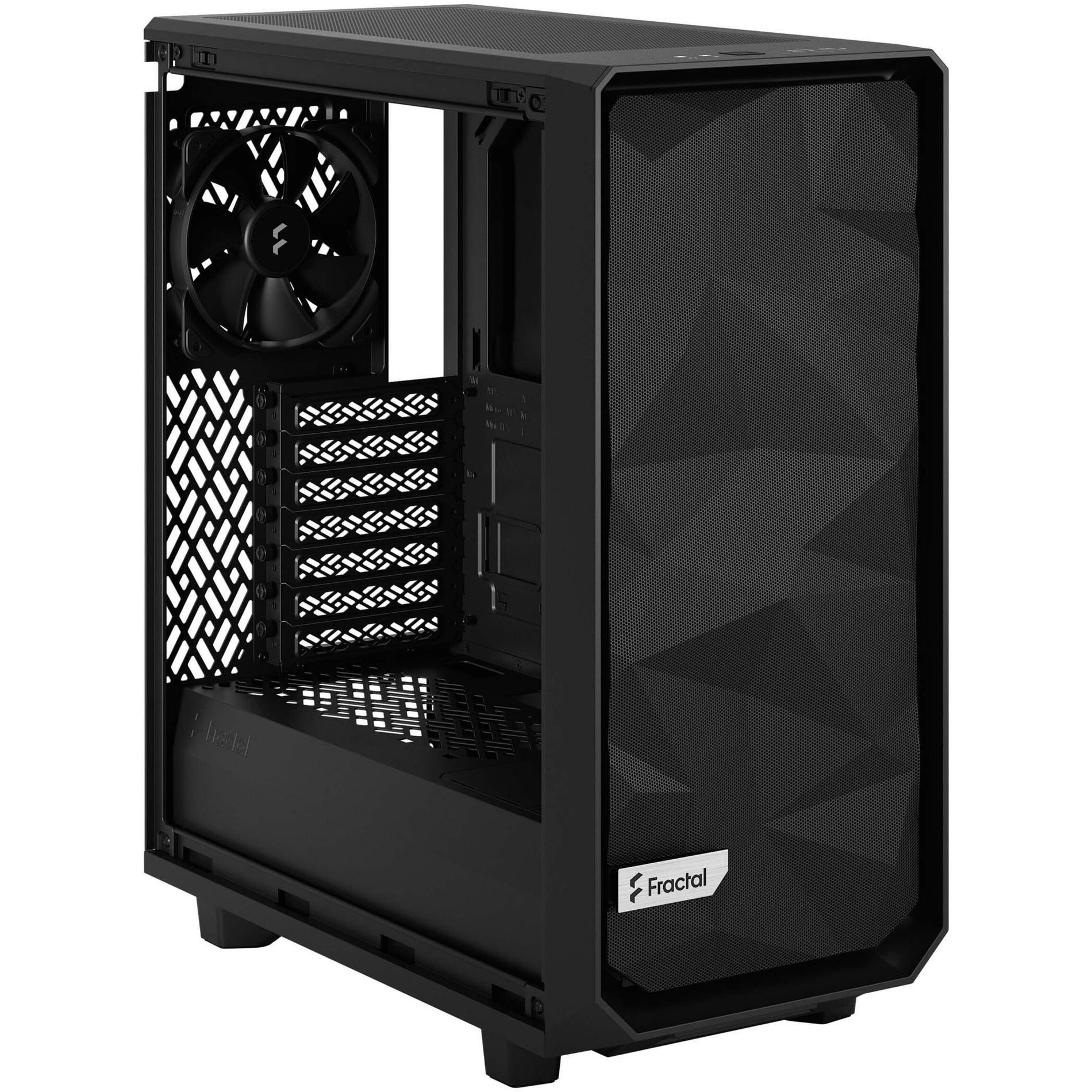 Fractal Design FD-C-MEL2C-03 Meshify 2 Compact Lite Computer Case, Mid-tower, Steel and Tempered Glass, Black