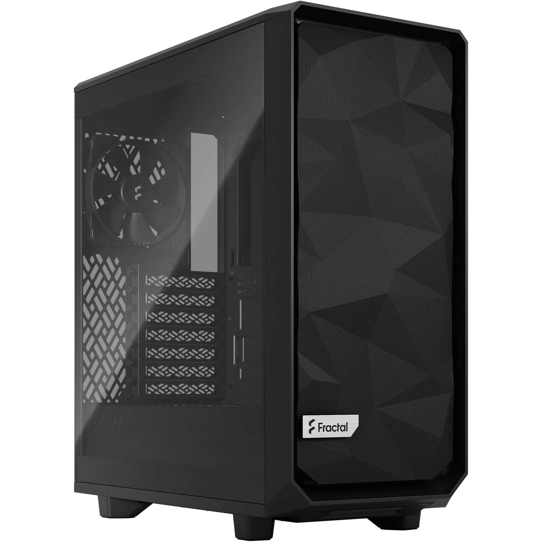 Fractal Design FD-C-MEL2C-03 Meshify 2 Compact Lite Computer Case, Mid-tower, Steel and Tempered Glass, Black