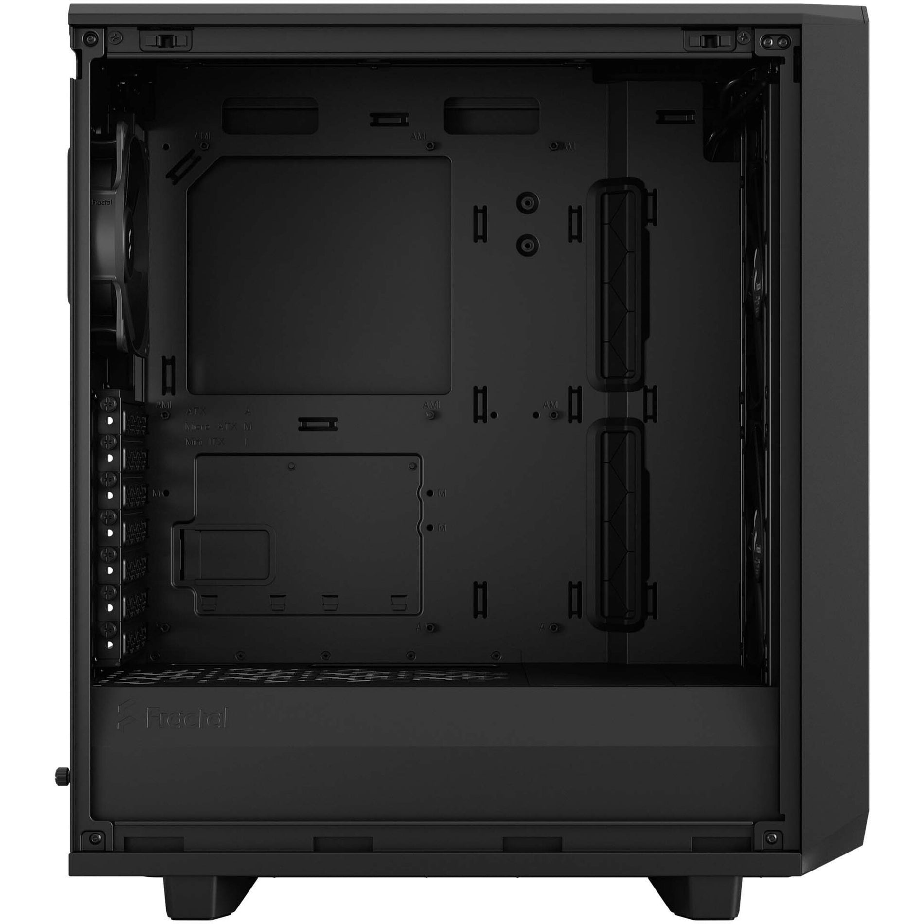 Fractal Design FD-C-MEL2C-03 Meshify 2 Compact Lite Computer Case, Mid-tower, Steel and Tempered Glass, Black