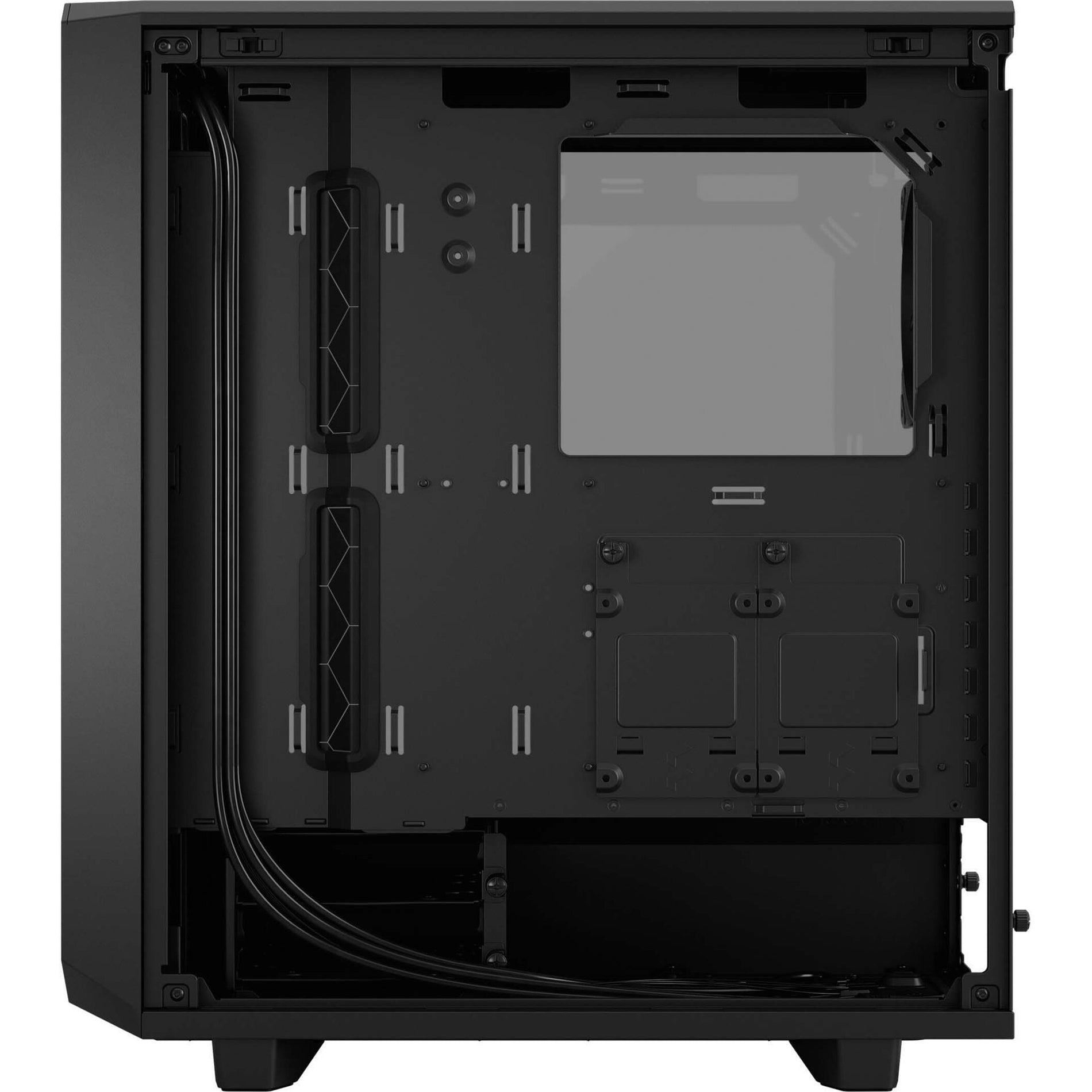 Fractal Design FD-C-MEL2C-03 Meshify 2 Compact Lite Computer Case, Mid-tower, Steel and Tempered Glass, Black