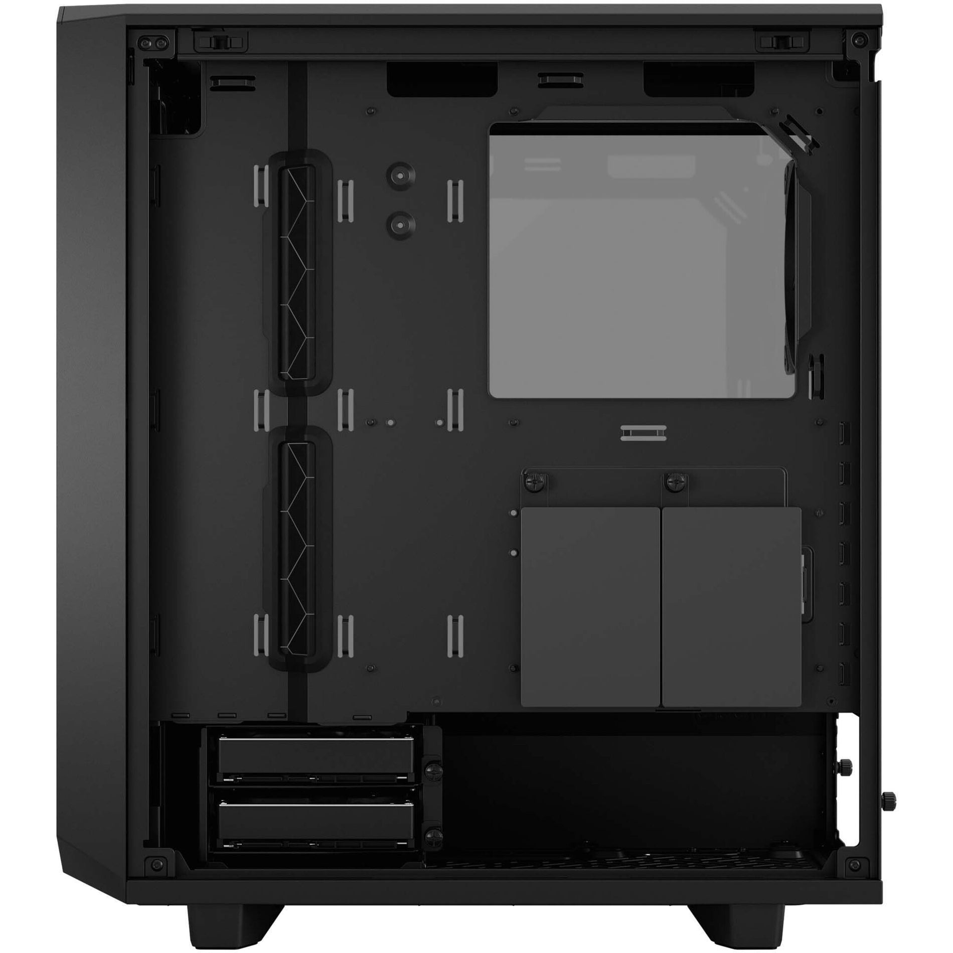 Fractal Design FD-C-MEL2C-03 Meshify 2 Compact Lite Computer Case, Mid-tower, Steel and Tempered Glass, Black