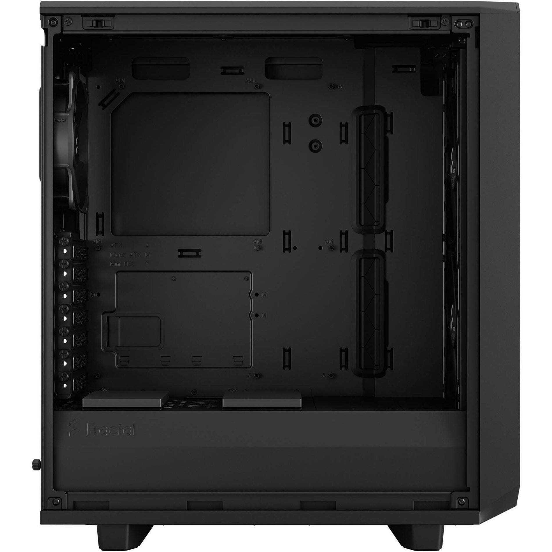 Fractal Design FD-C-MEL2C-03 Meshify 2 Compact Lite Computer Case, Mid-tower, Steel and Tempered Glass, Black