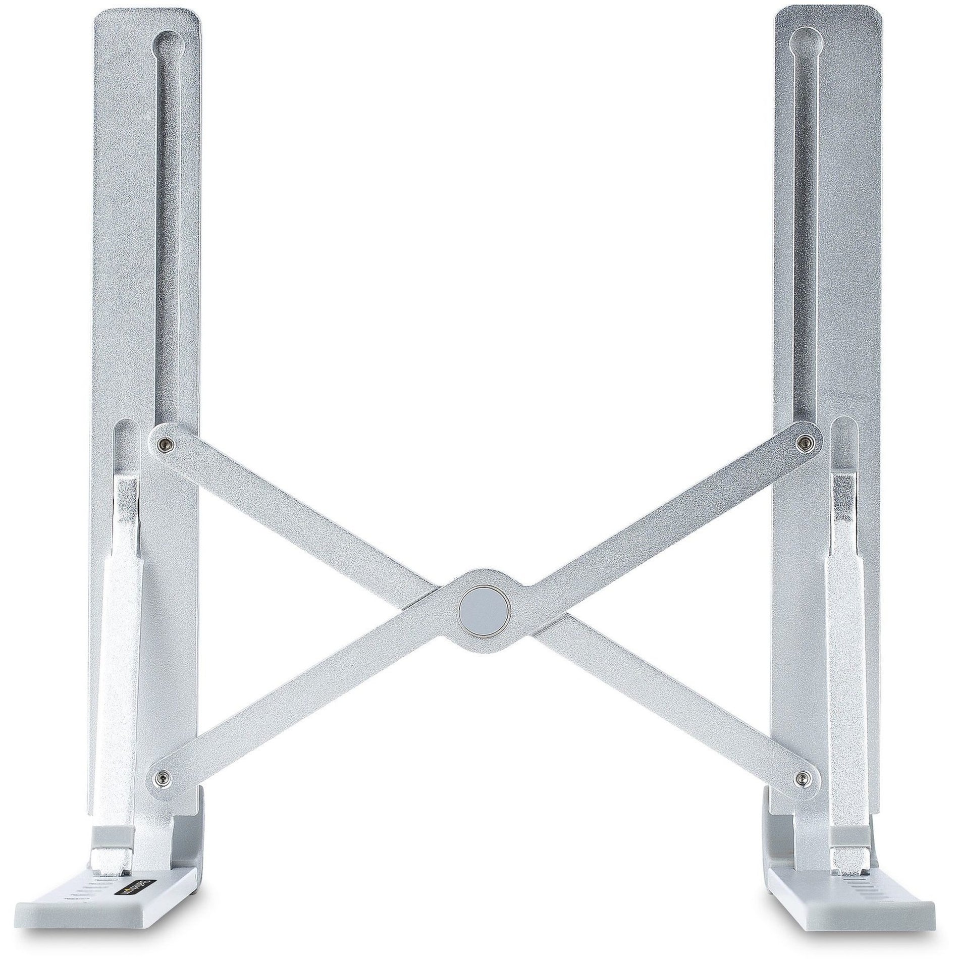 Close-up view of laptop stand's aluminum construction and joint mechanism-alternate-image4