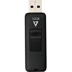 V7 VF232GAR แฟลชไดรฟ์ USB 2.0 32GB - มีขั้วเชื่อมต่อ USB ที่สามารถยืดหดได้ พกพาสะดวกและทนทานต่อแรงกระแทก