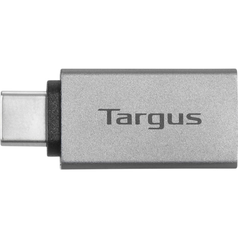 Close-up of Targus branding on USB adapter